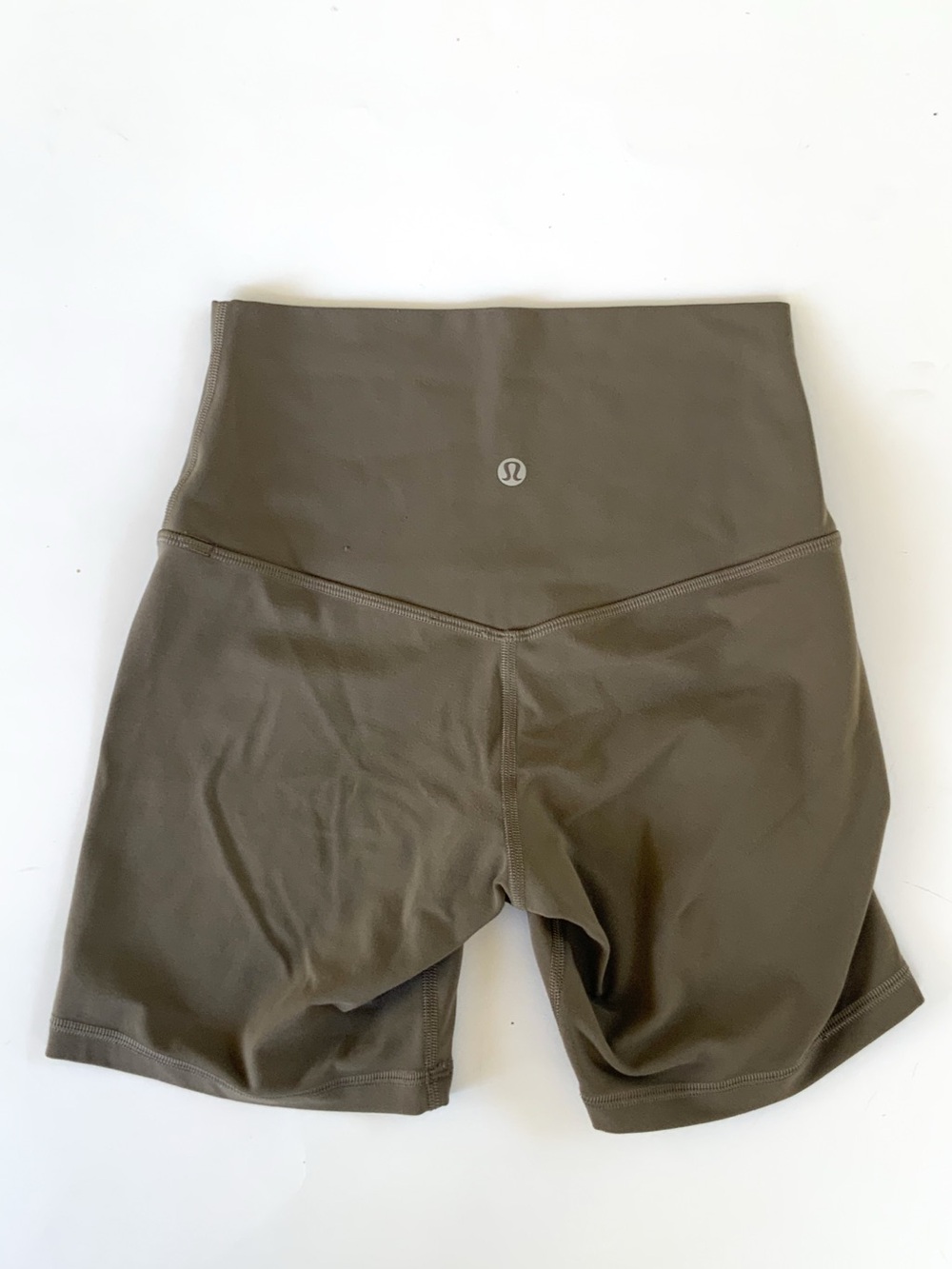 Lululemon Taupe Biker Shorts Size 4 LW7BT3S